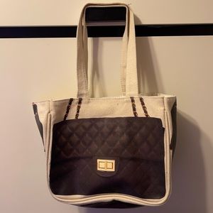 THURSDAY FRIDAY MINI TOTE - CHANEL BAG - BROWN - USED ONCE!